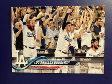 2018 Topps L.A. Dodgers Team Card #625 w/Turner/Bellinger/Kershaw