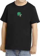 St Patricks Day Lucky Irish Mouse Patch Toddler Shirt, Black 2T