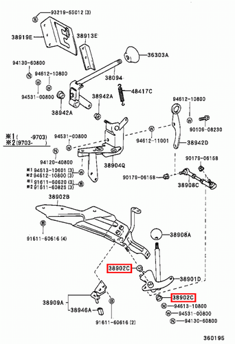 Genuine Toyota Dyna 200 BU80 BU67 BU66 BU65 BU62 Valve Control Lever Bush x4 - Picture 10 of 19