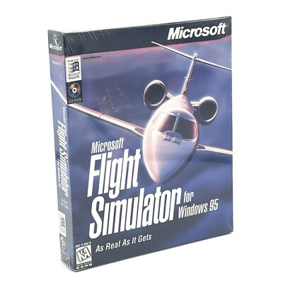 Microsoft Flight Simulator for Windows 95 Version 6.0 PC BIG BOX