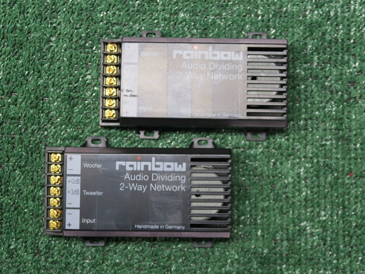 Rainbow Audio Dividing 2-Way Network Crossover Pair Made in