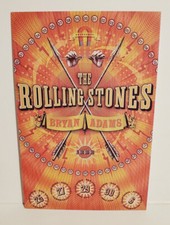 ROLLING STONES BRYAN ADAMS RETRO REPLICA MINI ROCK CONCERT POSTER TRADING CARD
