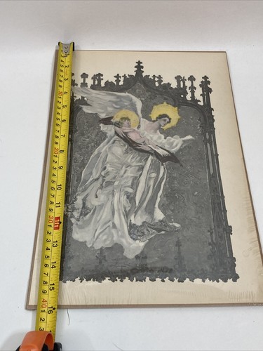 A.B. Wenzell The Angel Delivery Of Baby Print Vintage - Picture 8 of 9