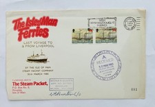 Isle of Man Steam Packet Commemorative Cover Last Voyage to and from Liverpool