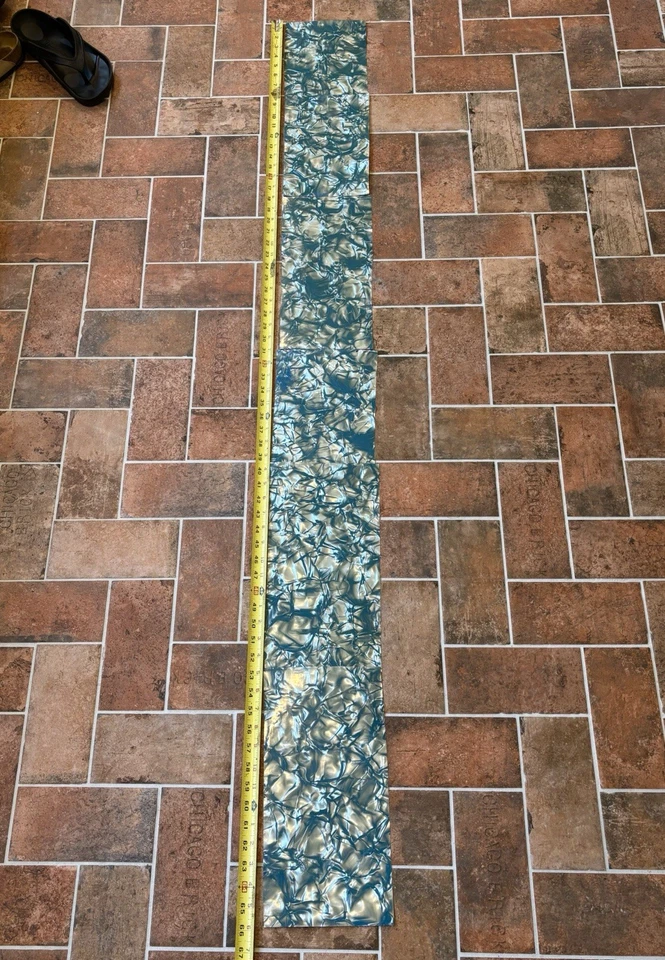 Plantilla Perla Mij Años 60 De Colección Azul Cielo Perla Envoltura Para Caja Tambor ¡Muy Bueno! Foto 2 de 4