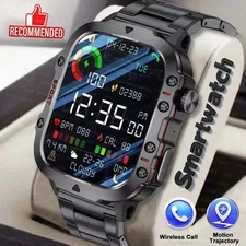Rugged Men s Bluetooth Call Smart Watch with Flashlight 2.01 Outdoor Sports F