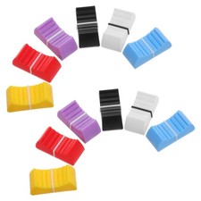  12 Pcs Fader Slide Knobs Slider Part Caps Guitar Sound Console Accessory