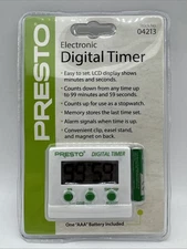Presto Electronic Digital Timer | White 3 PACK