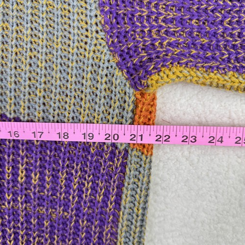 Cato Sweater Womens 18 20W Multicolor Open Front Cardigan Acrylic Knit Boho Plus - Picture 9 of 10
