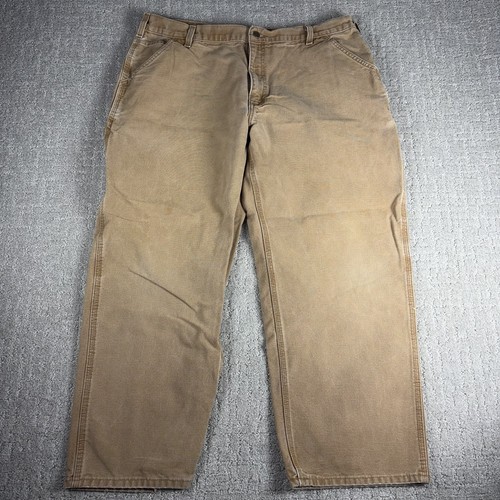 Carhartt, Vintage Carhartt B11 BRN Washed Duck Carpenter Pants 40x30 Distressed Workwear