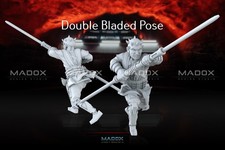 Star Wars Legion 3d printed - Darth Maul Criminal Leader - Dbl Bladed Pose
