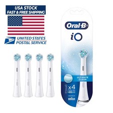Oral-B iO Ultimate Clean Replacement Brush Heads White 4 Count - FREE SHIPPING