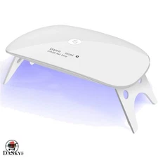 Elegant White Resin Nail Dryer - High-Efficiency LED Curing for Gel Nails
