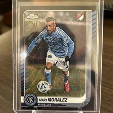 2025 Topps MLS Chrome Maxi Moralez Black Refractor #/10 New York City