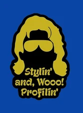 Ric Flair - WOOO! - Custom MadeVinyl Sticker, Stylin Profilin Nature Boy 4x5.75!