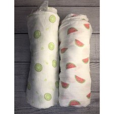 Upsimples Bamboo Muslin Fruit Swaddle Blankets
