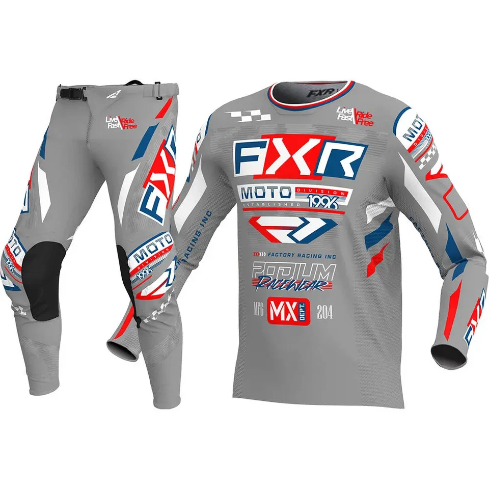 Juego de engranajes motocicletas ropa todo terreno motocross jersey conjunto transpirable Foto 3 de 4