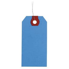 3-1/8" X 6-1/4" Blue Paper Wire Tag, Pk1000, 1Gyx9