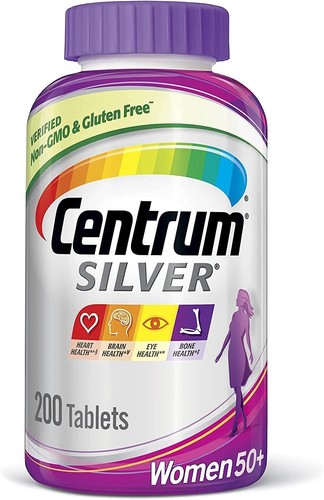 Centrum Silver Women 50+ Multivitamin & Multimineral Supplement 200 Ct 2 Pack