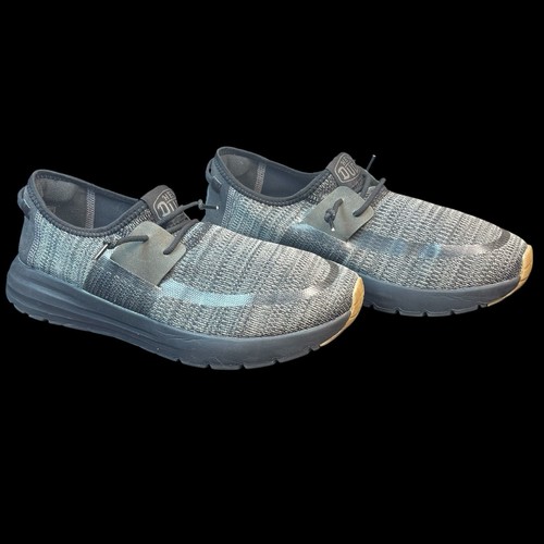 Hey Dude Sirocco Mens Shoes Sz 10 Casual Comfort Gray Low-Top Slip-On Sneakers