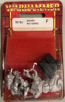 Warhammer 8518J Skaven Rat Ogres F OOP NIB Metal