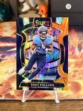 2025 Panini Select - Concourse Tony Pollard #25 Black & Orange Shock Prizm