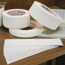 The GolfWorks Industry Standard Double-Sided Golf Grip Tape Rolls or 10" Pre-cut