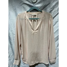 Women's Loft Dress Blouse Top Size XS Light Peach Color 