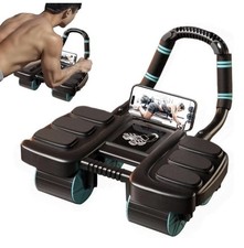 Accueilport Six-Wheel Ab Roller with Automatic Rebound, Non-Slip (�39rrp!!)