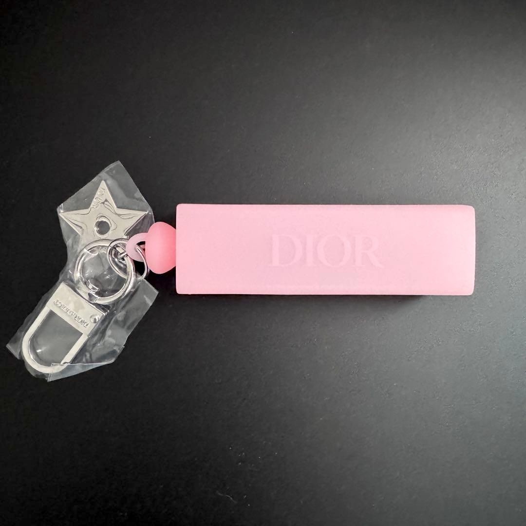 Dior Addict Lip Glow Oil Holder Pink Keychain Charm Case Only