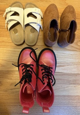 Girls Shoes Boots Size 1 Lot of 3 Boots and Sandals Cat & Jack