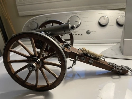 Military 15” DENIX Replica 1861 CIVIL WAR Cannon - Metal w/ Wood - Great Detail