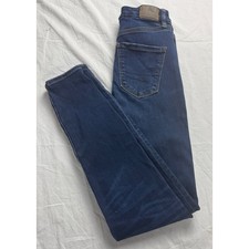 American Eagle Curvy Super Hi Rise Jegging Dark Wash Womens Size 00