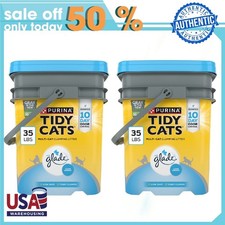 Purina Tidy Cats Clumping Cat Litter, Glade Clear Springs Multi Cat Litter, 35lb