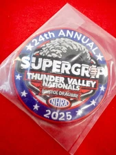 NHRA 2025 Nationals  4 Inch Embroidered Patch -  24TH THUNDER VALLEY BRISTOL