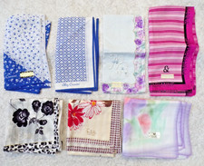7 HANDKERCHIEF HANKY OLEG CASSINI  NINA RICCI  PINKY  DIANE  FALCHI NEW YORK