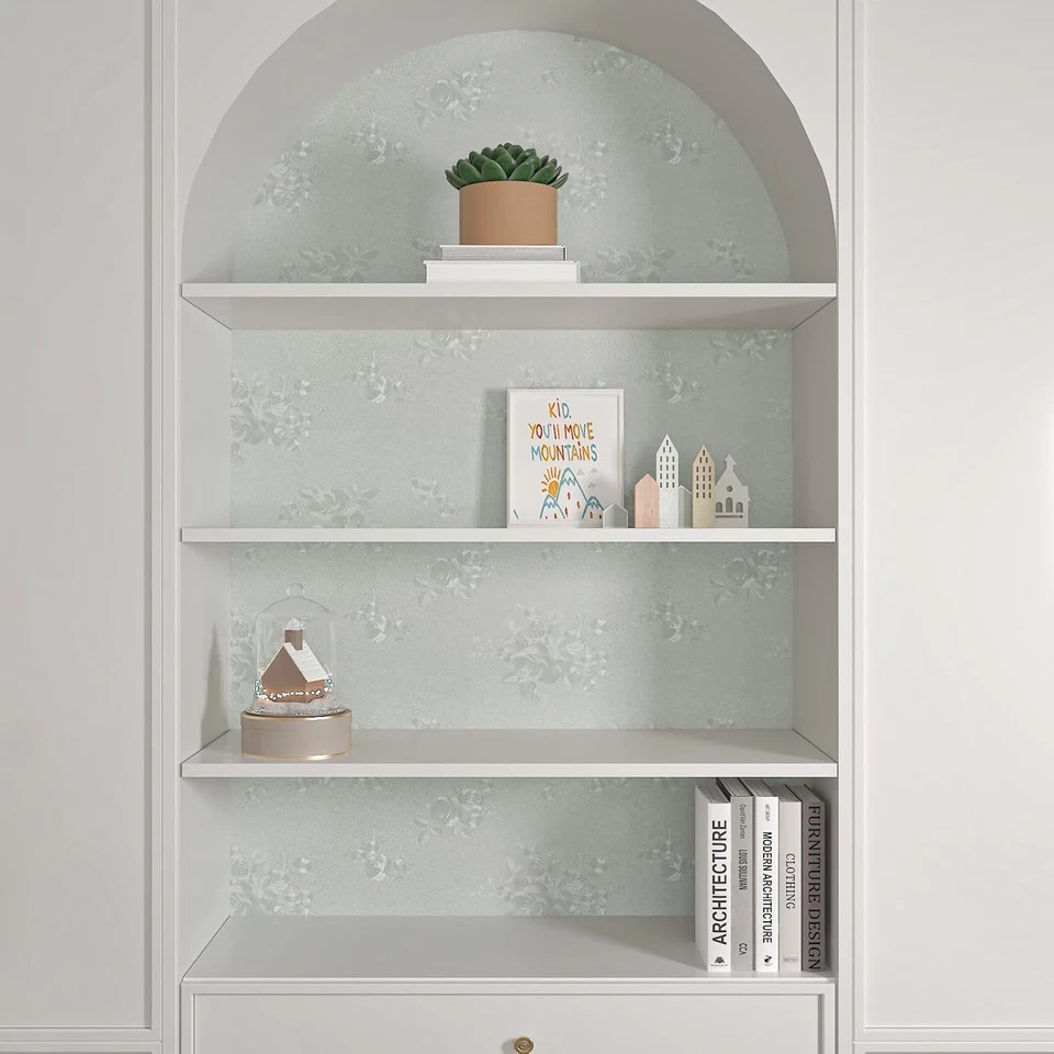 CHIHUT Thicken Embossed Flower Peel and Stick Wallpaper - 12"x472" - Image 4 of 4