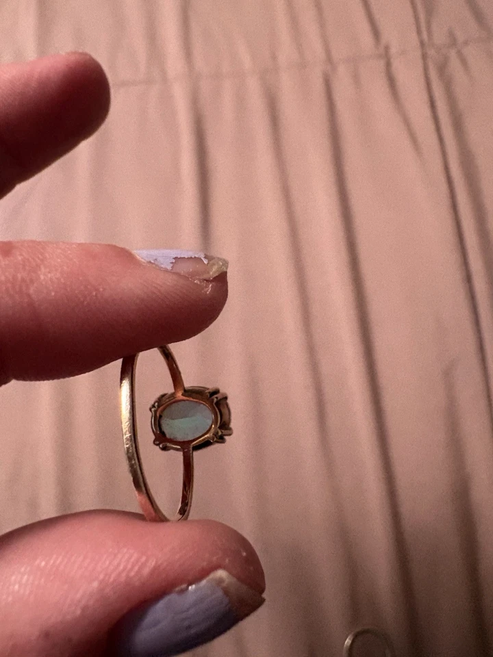 Mystic Topaz Ring Gold Plated Size 7 Local Eclectic - Image 3 of 3