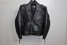 Vintage Leather Gallery Black Motorcycle Jack...