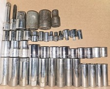 Lot Of 44 100 Craftsman Sockets Adapters Extension Exactly As Shown