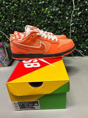 Nike SB Dunk Low ''Orange Lobster'' Size 7.5 Preowned