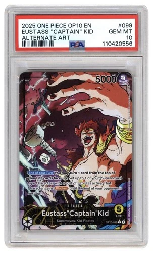 Eustass"Captain"Kid OP10-099 Alternate Art One Piece PSA 10
