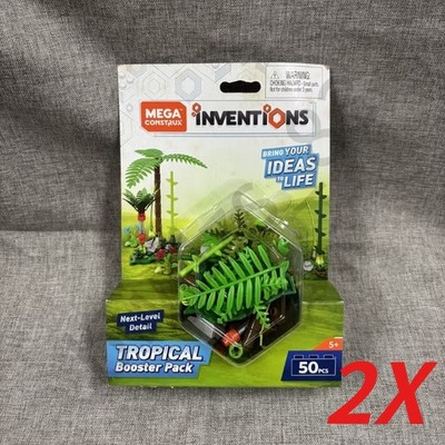 Mega Construx Bloks Inventions FWP17 Tropical Booster Pack Figure Model 2X