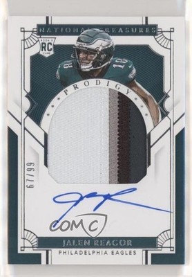 2020 National Treasures Prodigy 67/99 Jalen Reagor RPA Rookie Patch Auto RC s3g