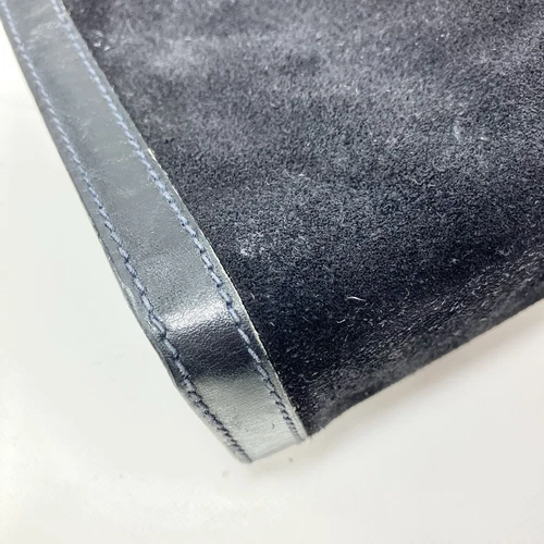 Auténtico bolso clutch GUCCI línea jerez gamuza azul marino - Imagen 11 de 24