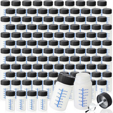 60 Pcs Touch up Paint Bottles with Brush and Lid Empty Touch up Bottle with Mixi