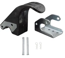 6" Rubber Upright Tarp Stop Kit w/ Easy Stop Bracket for Roll Tarp Systems