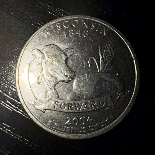 2004-D Wisconsin State Quarter 25C Business Strike "Forward" KM#320