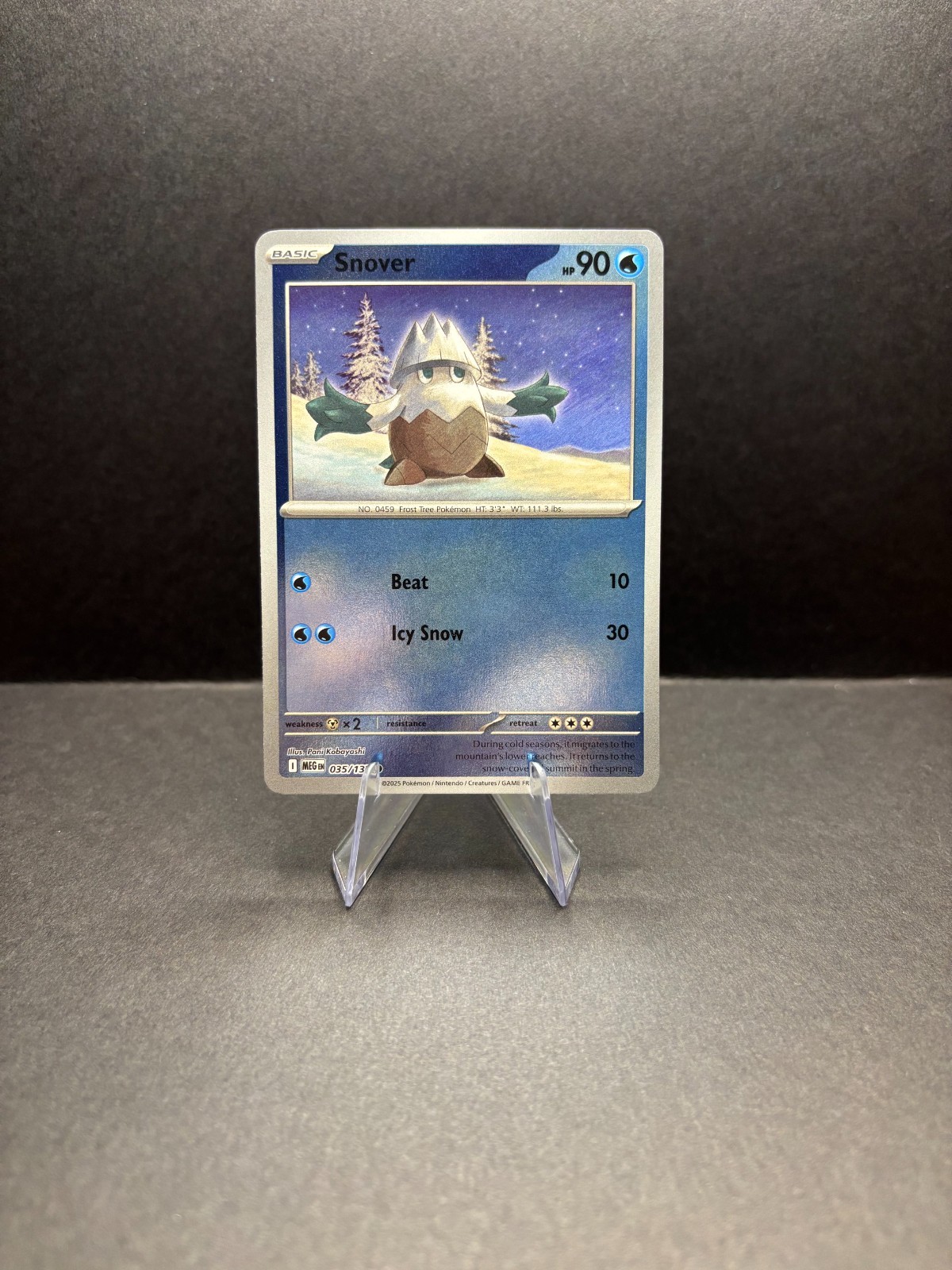 Snover 035/132 Reverse Holo - Pokemon TCG Mega Evolutions - Near Mint