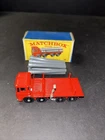 VINTAGE MATCHBOX LESNEY No. 10 Pipe Truck   w/BOX 1960's Mint Grade